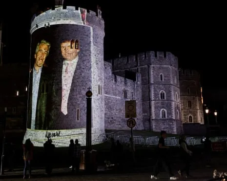 Four People Taken into Custody Following Projections of Donald Trump and Epstein Displayed on Windsor Castle